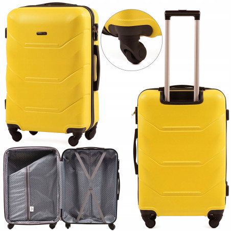 147, Średnia walizka podróżna Wings M, Yellow
