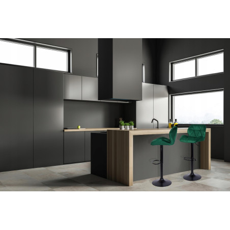 Hoker/Krzesło barowe pikowane SEVILLA VELVET