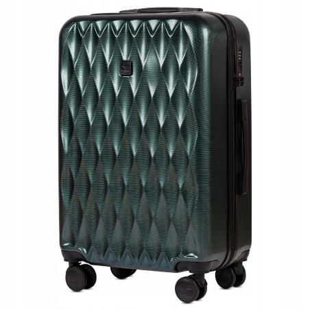 Walizka twarda średnia Wings poliwęglan PC190 M DARK GREEN