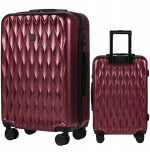 Walizka twarda średnia Wings poliwęglan PC190 M WINE RED