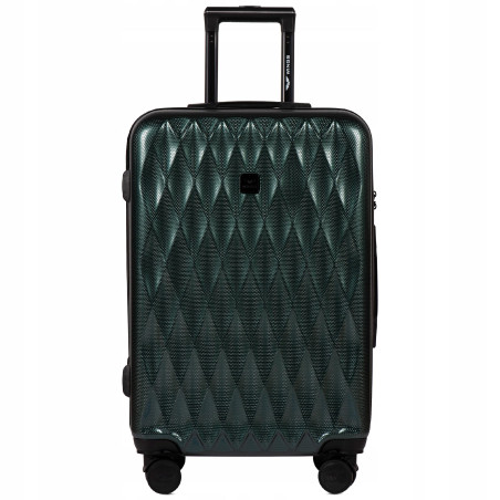 Walizka twarda średnia Wings poliwęglan PC190 M DARK GREEN