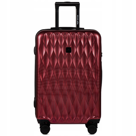 Walizka twarda średnia Wings poliwęglan PC190 M WINE RED