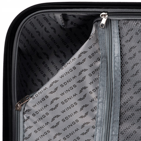 Walizka twarda średnia Wings poliwęglan PC190 M DARK GREEN