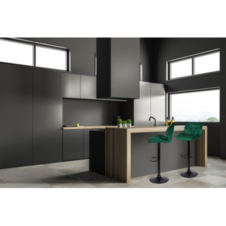 Hoker/Krzesło barowe pikowane SEVILLA VELVET