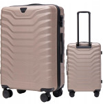 Walizka WINGS twarda średnia ABS PEA01-M-CHAMPAGNE 63 l