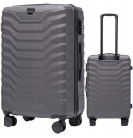 Walizka WINGS twarda średnia ABS PEA01-M-D.GREY 63 l