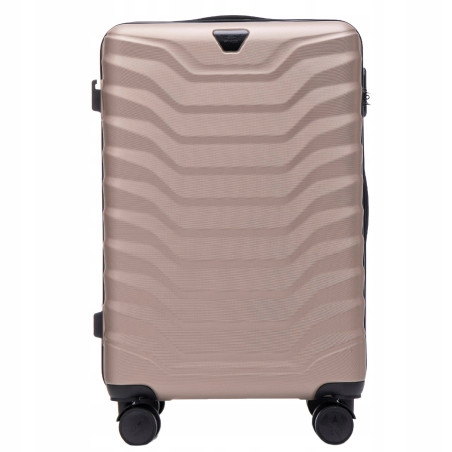 Walizka WINGS twarda średnia ABS PEA01-M-CHAMPAGNE 63 l