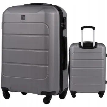 Wings Walizka twarda średnia ABS GAN01-M-T.GREY 63 l