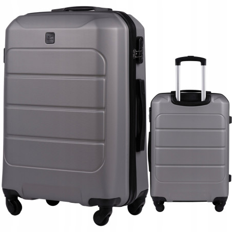 Wings Walizka twarda średnia ABS GAN01-M-T.GREY 63 l