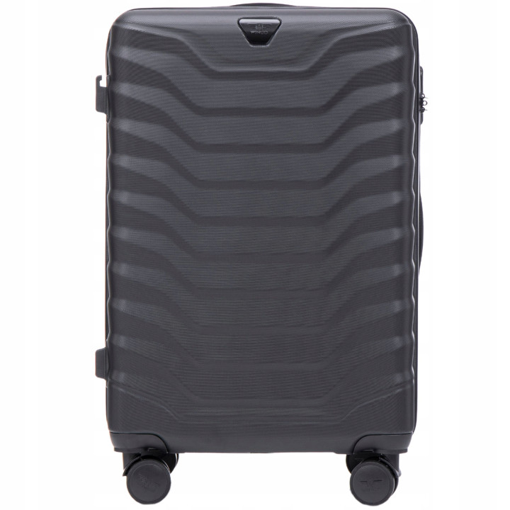 Wings Walizka twarda średnia ABS PEA01-M-BLACK 63 l