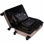 Walizka WINGS twarda średnia ABS PEA01-M-CHAMPAGNE 63 l