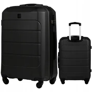 Wings Walizka twarda średnia ABS GAN01-M-BLACK 63L