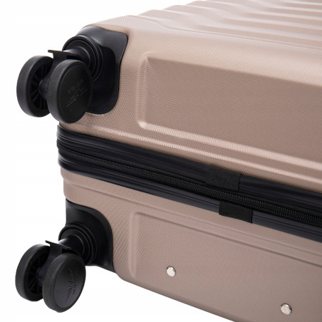 Walizka WINGS twarda średnia ABS PEA01-M-CHAMPAGNE 63 l