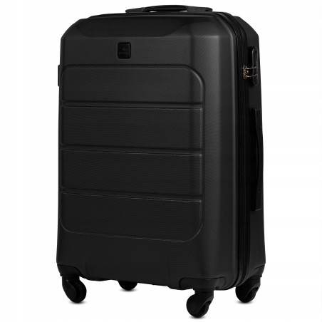 Wings Walizka twarda średnia ABS GAN01-M-BLACK 63L