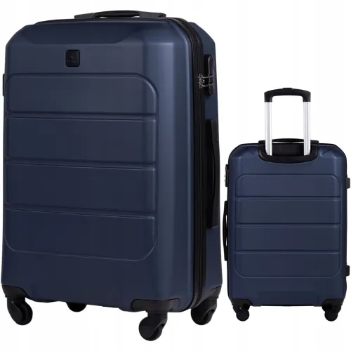 Wings Walizka twarda średnia ABS GAN01-M-BLUE 63L