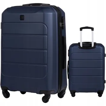 Wings Walizka twarda średnia ABS GAN01-M-BLUE 63L