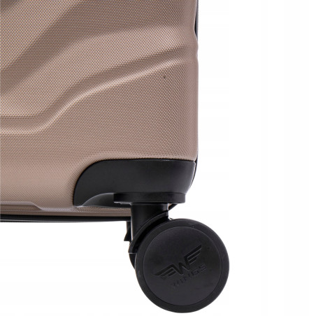 Walizka WINGS twarda średnia ABS PEA01-M-CHAMPAGNE 63 l
