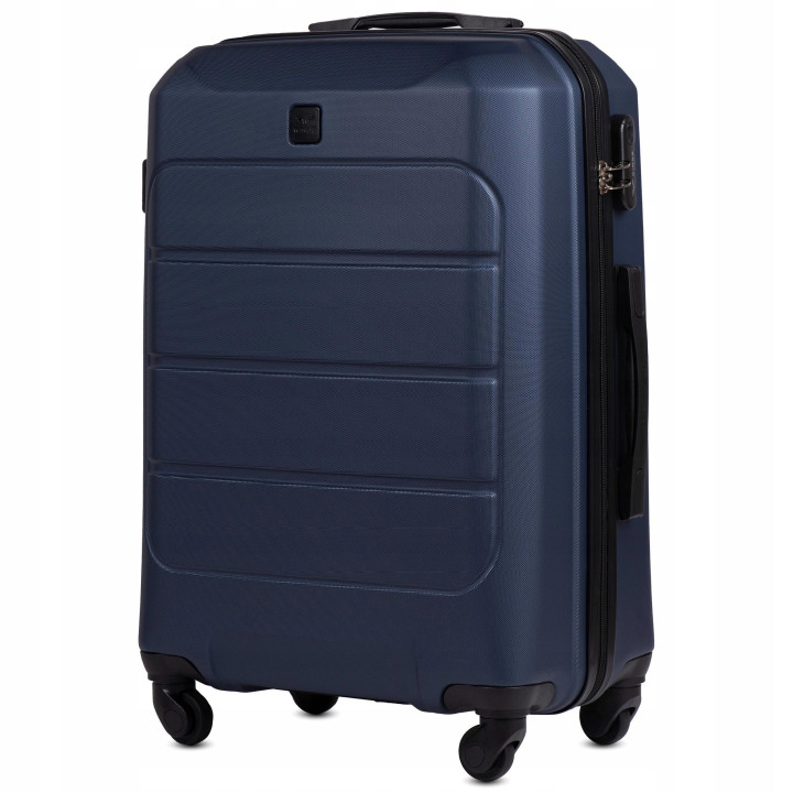 Wings Walizka twarda średnia ABS GAN01-M-BLUE 63L