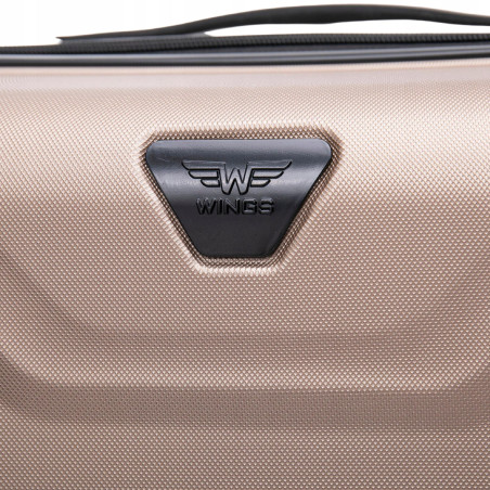 Walizka WINGS twarda średnia ABS PEA01-M-CHAMPAGNE 63 l