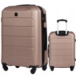 Wings Walizka twarda średnia ABS GAN01-M-CHAMPAGNE 63 l