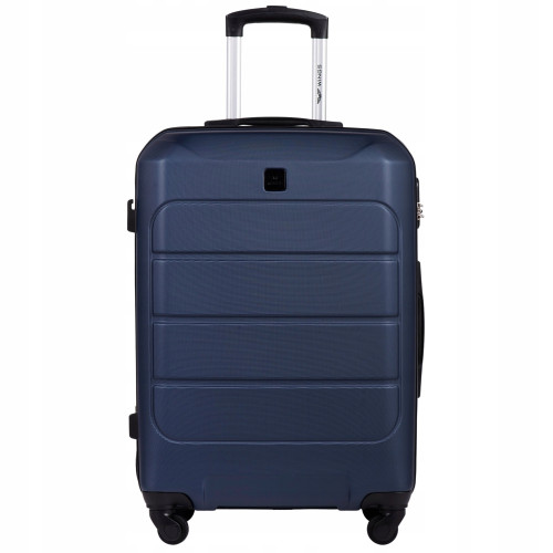 Wings Walizka twarda średnia ABS GAN01-M-BLUE 63L