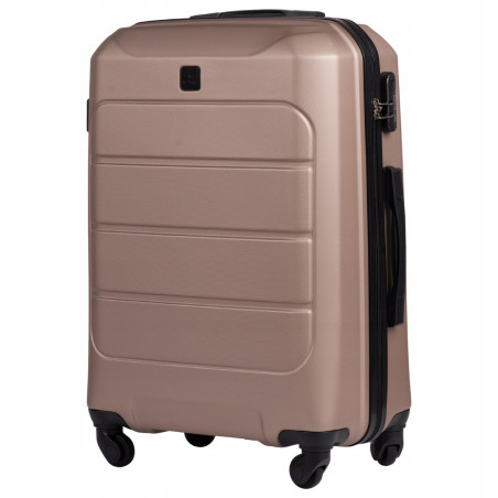 Wings Walizka twarda średnia ABS GAN01-M-CHAMPAGNE 63 l
