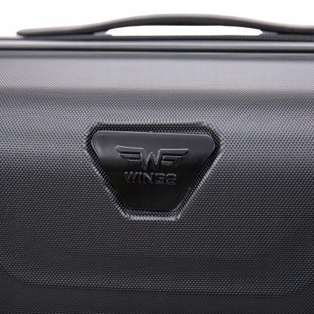 Wings Walizka twarda średnia ABS PEA01-M-BLACK 63 l