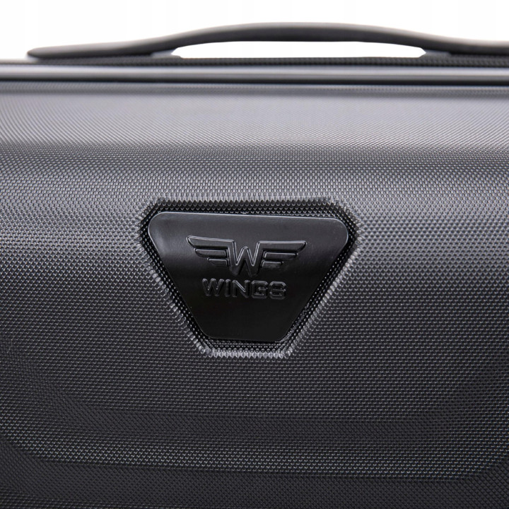 Wings Walizka twarda średnia ABS PEA01-M-BLACK 63 l