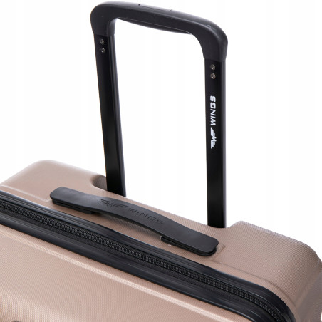 Walizka WINGS twarda średnia ABS PEA01-M-CHAMPAGNE 63 l