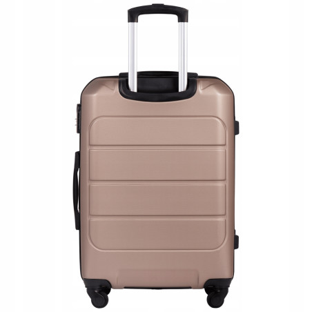 Wings Walizka twarda średnia ABS GAN01-M-CHAMPAGNE 63 l