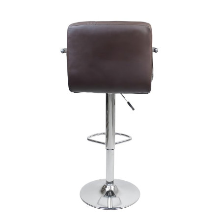 Hoker Barowy Krzesło z Podłokietnikami do wyspy ekoskóra ASTANA brązowy