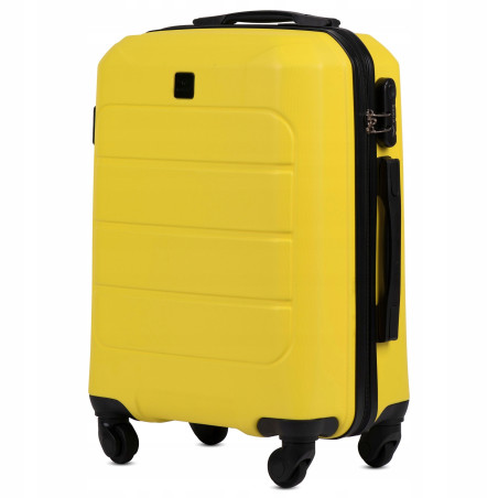 Wings Walizka twarda średnia ABS GAN01-M-YELLOW 63 l