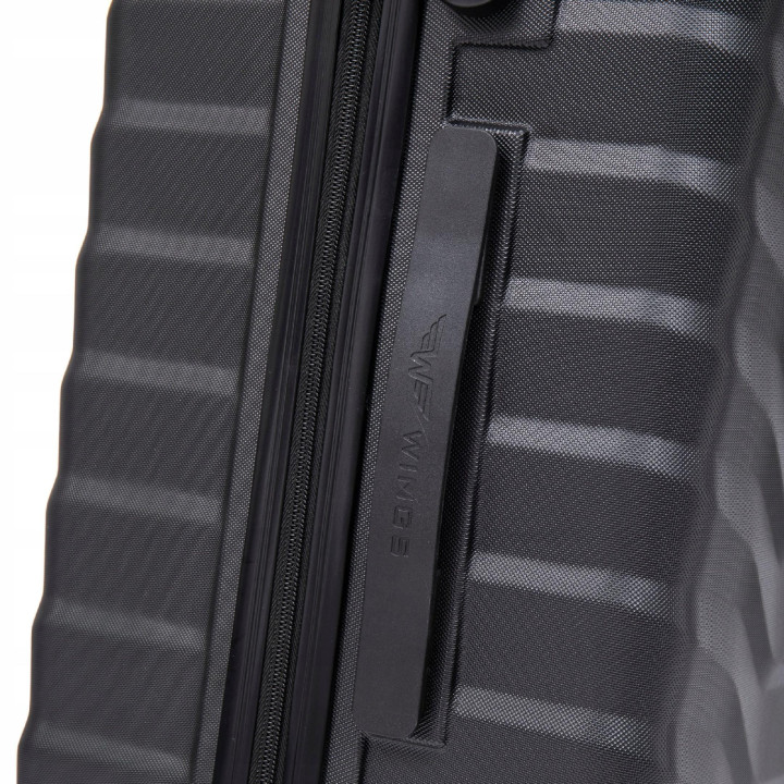 Wings Walizka twarda średnia ABS PEA01-M-BLACK 63 l