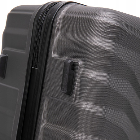 Walizka WINGS twarda średnia ABS PEA01-M-D.GREY 63 l