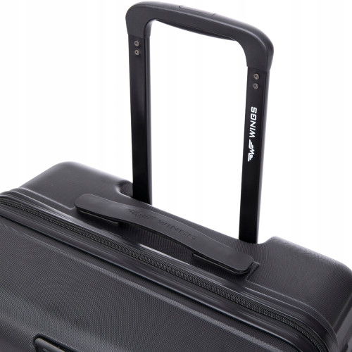 Wings Walizka twarda średnia ABS PEA01-M-BLACK 63 l
