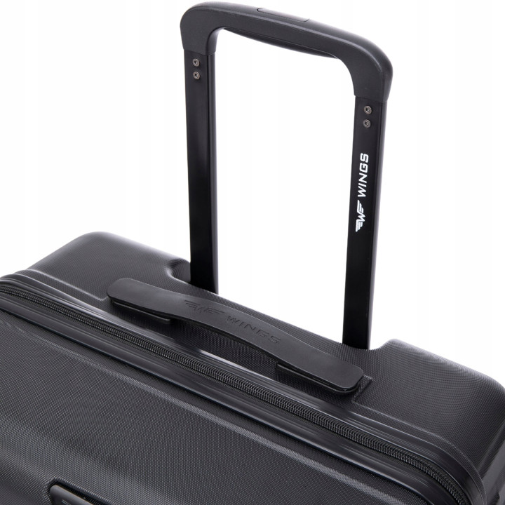 Wings Walizka twarda średnia ABS PEA01-M-BLACK 63 l