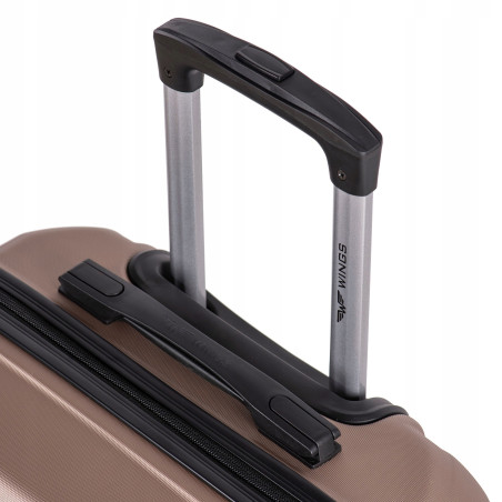 Wings Walizka twarda średnia ABS GAN01-M-BLACK 63L