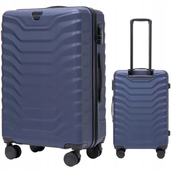 Wings Walizka twarda średnia ABS PEA01-M-BLUE 63 l