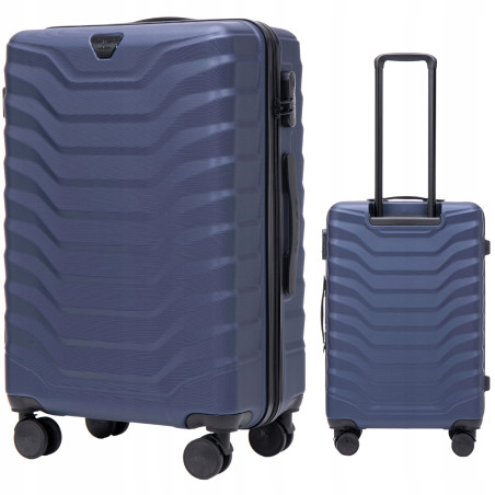 Wings Walizka twarda średnia ABS PEA01-M-BLUE 63 l
