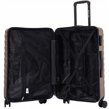 Walizka WINGS twarda średnia ABS PEA01-M-CHAMPAGNE 63 l
