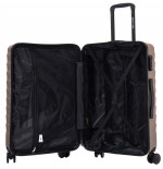 Walizka WINGS twarda średnia ABS PEA01-M-CHAMPAGNE 63 l