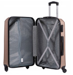 Wings Walizka twarda średnia ABS GAN01-M-BLACK 63L