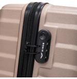 Walizka WINGS twarda średnia ABS PEA01-M-CHAMPAGNE 63 l