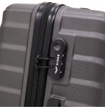 Walizka WINGS twarda średnia ABS PEA01-M-D.GREY 63 l