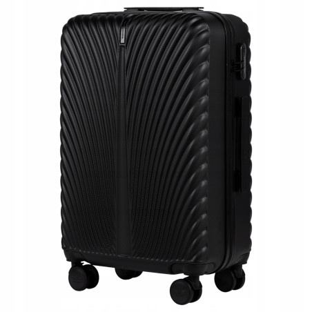 Walizka twarda średnia ABS SN120 M BLACK 63 l