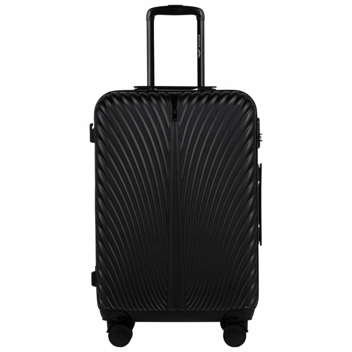 Walizka twarda średnia ABS SN120 M BLACK 63 l