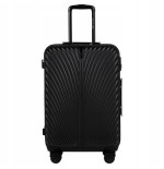 Walizka twarda średnia ABS SN120 M BLACK 63 l
