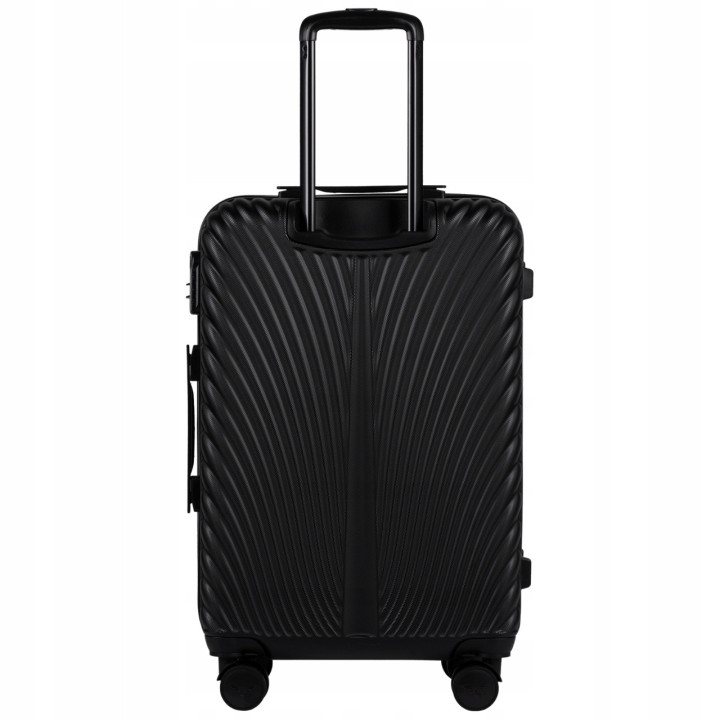 Walizka twarda średnia ABS SN120 M BLACK 63 l