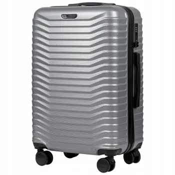 Walizka twarda średnia poliwęglan (polikarbonat) PC140 M SILVER 63 l