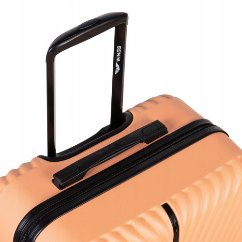 Walizka twarda średnia ABS SN120 M BLACK 63 l